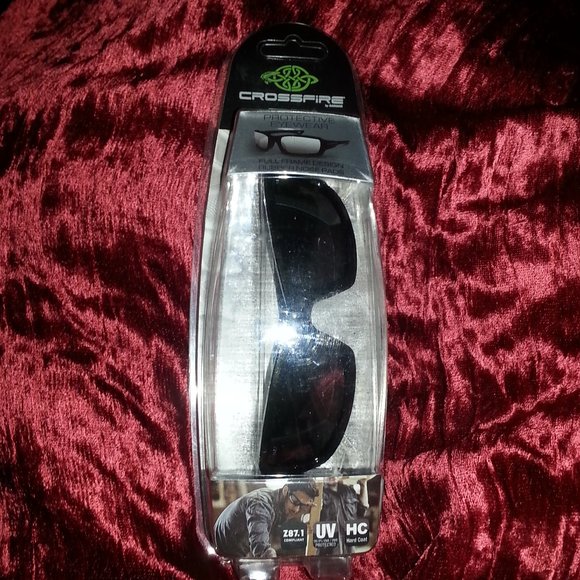 Crossfire Protective Eye Glasses Sliver Miror Lens - Picture 13 of 16